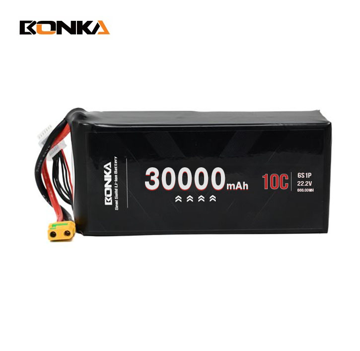 BONKA 400Wh/KG Energy Density 30000mAh 10C 6S 22.2V Semi Solid Battery